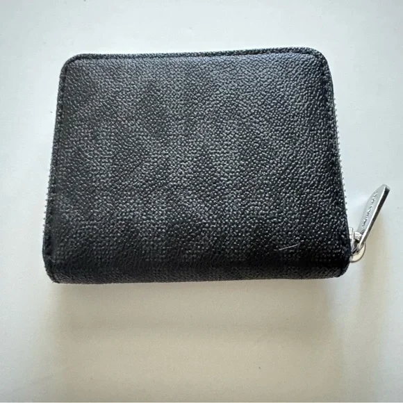 Michael Kors Black Logo Zip Around Leather Wallet - Picture 5 of 12